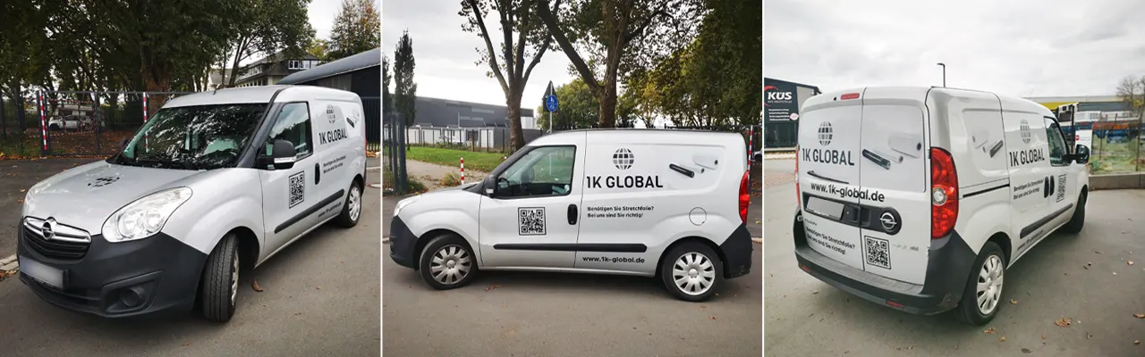 Fahrzeugbeschriftung Gelsenkirchen 1k-global